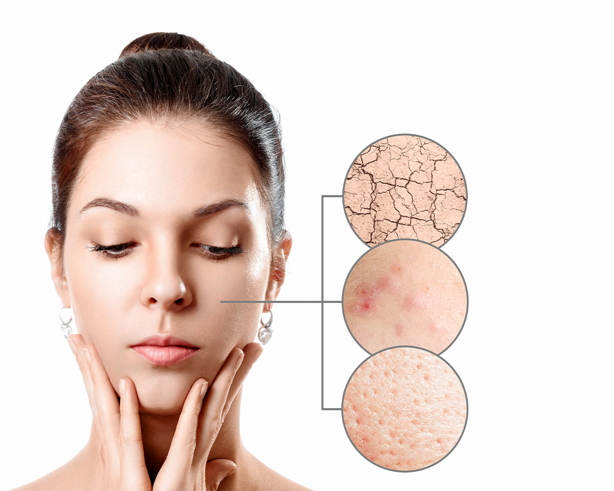 Close-up of healthy glowing skin - amazing facts about skin